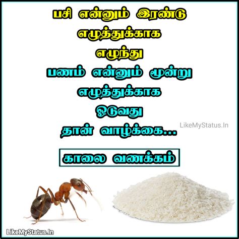பசி பணம்... Tamil Life Quote Image...