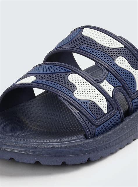 Buy Men Colourblocked 3D Detailed Sliders Online at just Rs. 499.0 ...