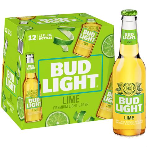Bud Light Lime American Lager Beer Bottles, 12 pack - Shop Beer at H-E-B
