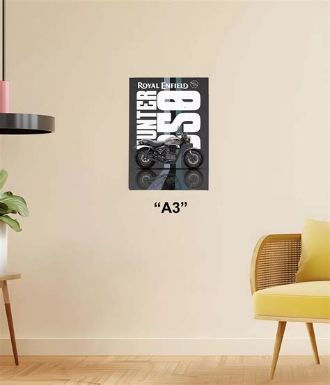 Royal Enfield Hunter 350 Wall Poster | Bikes Posters | Everanta