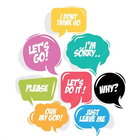 Premium Vector | Speech bubble collection for comic isolated text ...