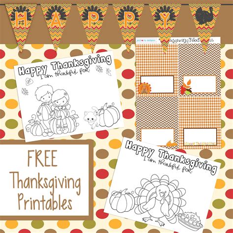 Free Printable Thanksgiving Printables