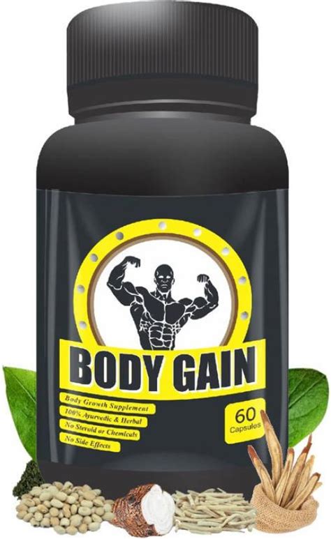 BodyGain Weight gain capsule for men weight gain medicine tablet weight ...