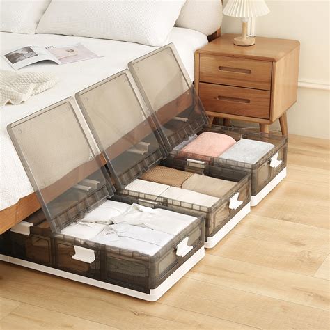 Amazon.com: Jmudren 2-Pack Under Bed Storage Containers with Wheels ...