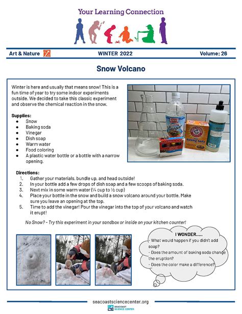 Snow Volcano Science Experiment 的图像结果