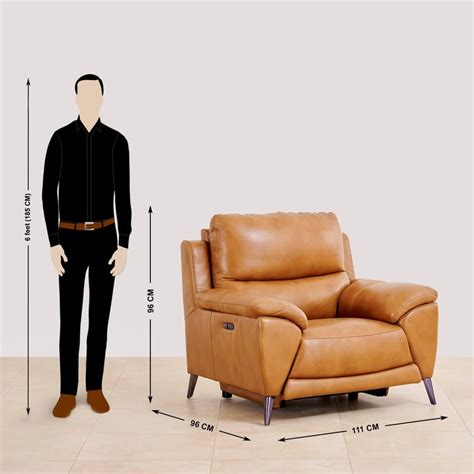 Buy Reims Half-Leather 3+2+1-Seater Electric Recliner Set - Tan from ...