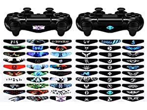 eXtremeRate 60 Pcs/Set Game Theme Led Lightbar Cover Skins for ps4 ...