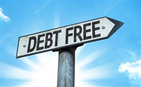 Debt Free Sign 的图像结果