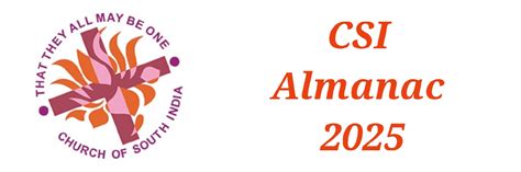 CSI ALMANAC 2025 PDF • Church of South India