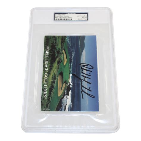 Lot Detail - Phil Mickelson Signed Pebble Beach Scorecard PSA/DNA #83957792