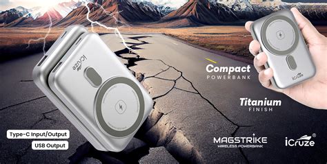 iCruze Magstrike 22.5W wireless powerbank