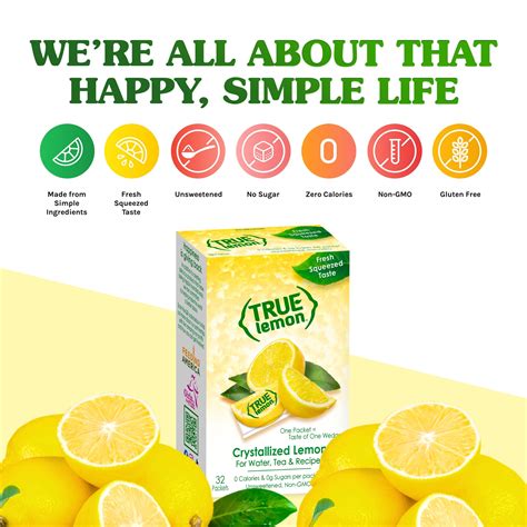 True Lemon Packets | Crystallized Lemon | True Citrus