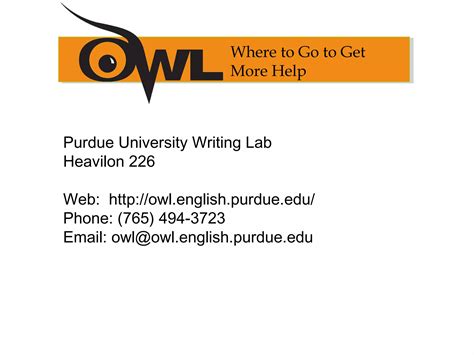 Purdue owl mla format | PPT