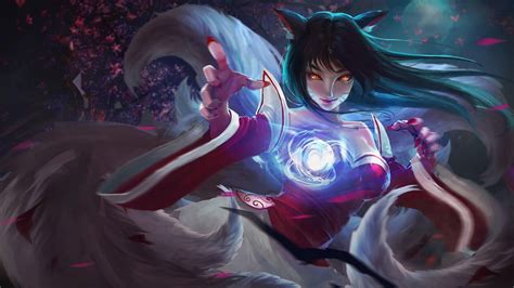 3840x2160 Resolution Ahri LoL Cool Art 4K Wallpaper - Wallpapers Den