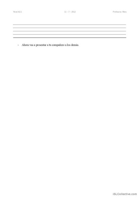 Y tú, ¿quién eres? comprensión lecto…: English ESL worksheets pdf & doc