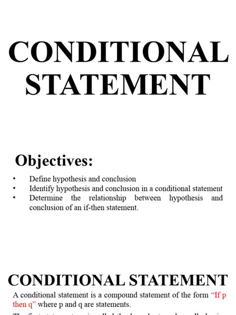 Image result for Formal Conditional Statement