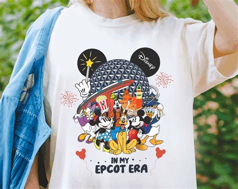 Mickey And Friends Disney Epcot Shirt, In My Epcot 2024 T-shirt, World ...