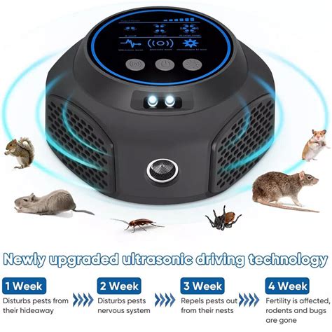 4-in-1 Ultrasonic Rodent Repellent Pest Repeller Mouse Blocker Rat ...