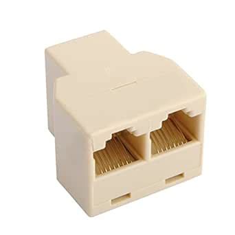 RJ45 Splitter adapter LAN Connector 1 Female to 2 Female LAN Connector ...