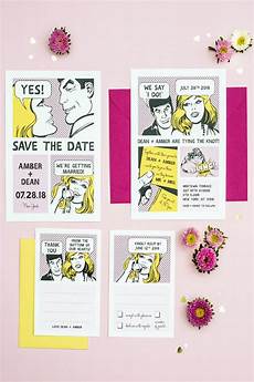 Comic Wedding Invitations by 10 Unique Wedding Invitations Comic Wedding Invitations