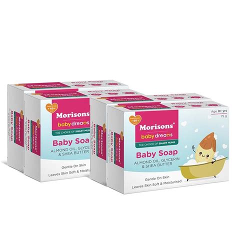 Morisons Baby Dreams Moisturising Baby Bathing Soap with Almond oil ...