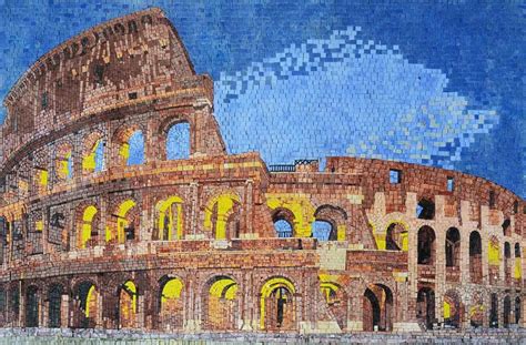 Colosseum Mosaic Art | Ancient Design by Mozaico