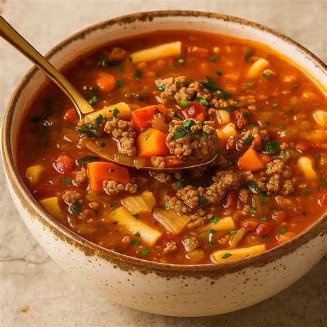 Low Carb Hamburger Soup - 3 Easy Steps to a Cozy, Flavor-Packed Meal