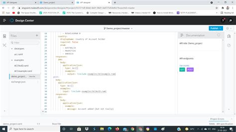 API Specification Raml 的图像结果
