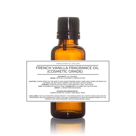 French Vanilla Fragrance Oil – Formulator's Inc