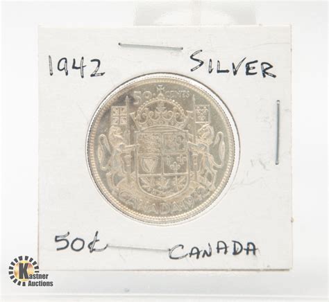 1942 SILVER 50 CENT COIN