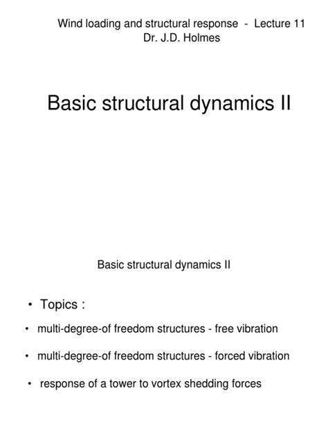 Image result for Structural Dynamics Examples