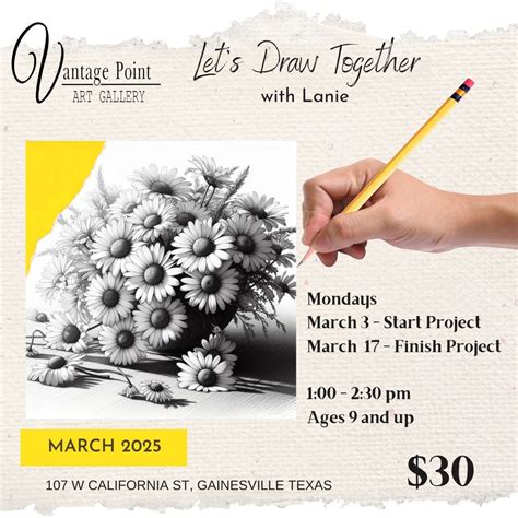 Drawing class at Vantage Point Art Gallery, 107 West California Street ...