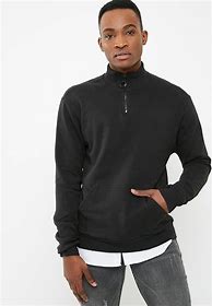 Image result for Black Hoodie Zip Up Sweater