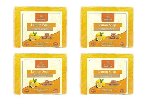 Buy Khadi Pure Lemon Soap, 125 g (Pack of 4) Online at Low Prices in ...