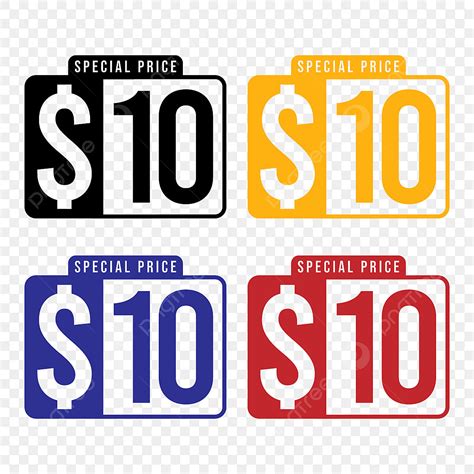 Ten Dollars Clipart PNG Images, Ten Dollar Price Tag Special, Ten ...