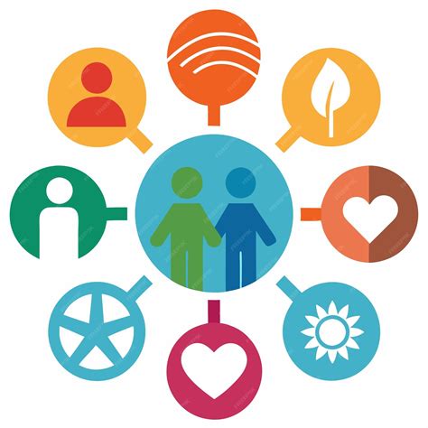 Cultural Awareness Symbols Promoting Understanding and Respect Vector Illustration | Premium AI ...