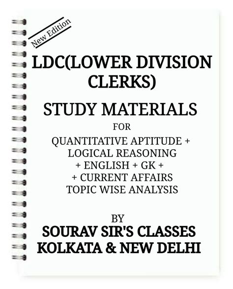 Buy STUDY NOTES MATERIALS FOR LDC (LOWER DIVISION CLERK)PACK OF 4 BOOKS ...