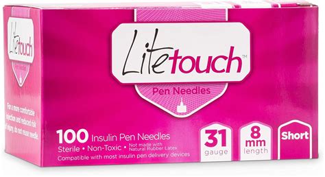 Buy LiteTouch Pen Needles 31G-8mm 100 pieces at Ubuy India