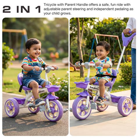 Buy Kids TriCycles with Dual Storage Baby Tricycle with Adjustable ...