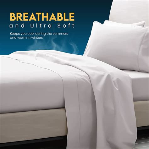 200TC 100% Egyptian cotton Luxury Flat Sheet Bed Sheets Single Double ...