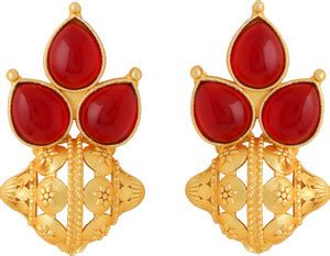 Flipkart.com - Buy Fabkrave Big Stud Earrings Brass Stud Earring Online ...