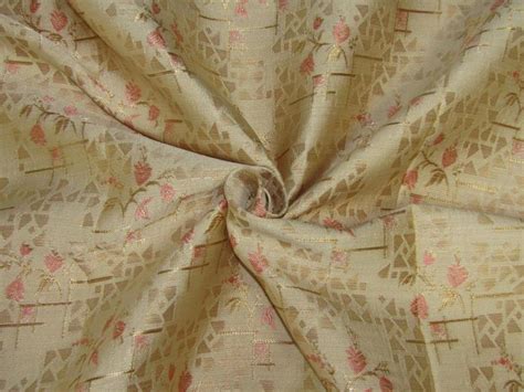 Brocade fabric Golden peach color 60"wide – The Fabric Factory