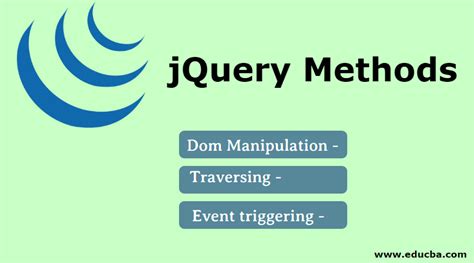 jQuery方法|学习不同类型的jQuery方法 - 金博宝官网网址