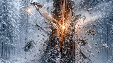 Image result for Exploding Tree in Winter