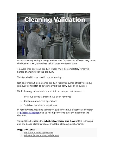 Image result for Basic Validation Method for Cleaning