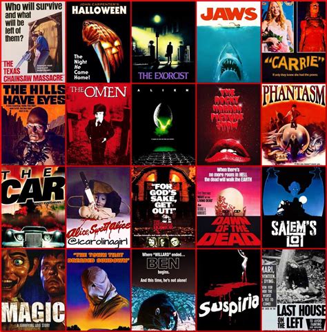 Horrorfilmaffiches Jaren 70