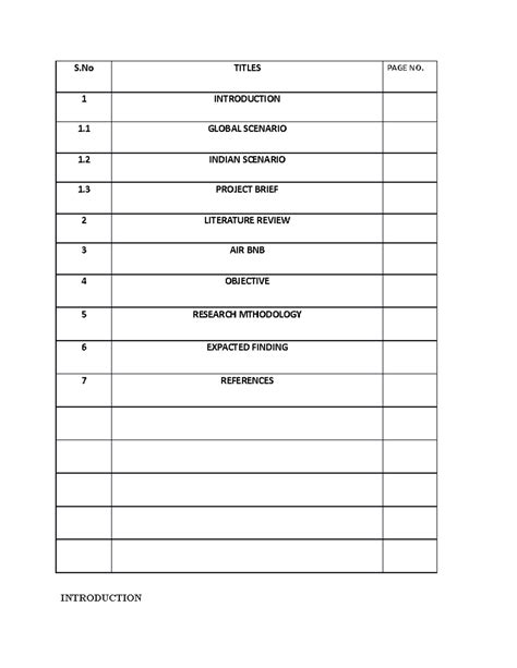Airbnb - business process reengineering - S TITLES PAGE NO. 1 ...