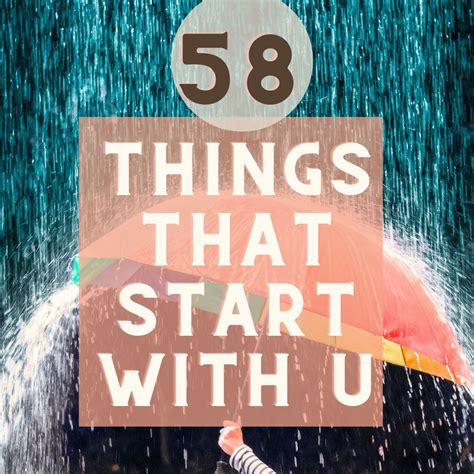 58 Things that Start with U - Approaching Home