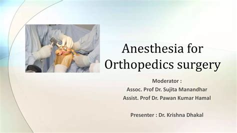 Orthopedic Surgery Anesthesia Management 的图像结果
