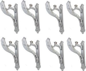 tajhardwaregallery Silver Rod Rail Bracket Metal Price in India - Buy ...